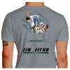 Camiseta - Jiu-Jitsu - Na Essência Somos Iguais nas Diferenças nos Respeitamos Lisa Costas Cinza