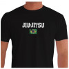 Camiseta - Jiu-Jitsu - Triângulo Tribal Bandeira do Brasil Lisa Frente