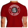 Camiseta - Jiu-Jitsu - Raspagem Luta e Suor Arte Suave Costas Vermelho