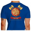 Camiseta - Jiu-Jitsu - Respeito Acima de Tudo Seja para o Fraco seja para o Forte Lisa Costas Azul