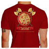 Camiseta - Jiu-Jitsu - Respeito Acima de Tudo Seja para o Fraco seja para o Forte Lisa Costas Vermelho