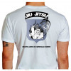 Camiseta - Jiu-Jitsu - Casca Grossa Dragão Quebrar Ossos Lisa Costas Branco