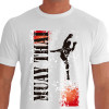 Camiseta de Muay Thai Golpe Circular Tei Kot - Branca