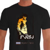 Camiseta de Muay Thai Guerreiro - Preta