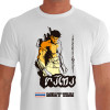 Camiseta de Muay Thai Guerreiro - Branca