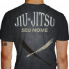 Camiseta-Jiu-Jitsu Jiu Paint Power costas gola careca