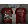 Camiseta-Jiu-Jitsu Jiu Paint Power vermelha cabide