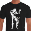 Camiseta de Muay Thai Lutador Ringue - Preta