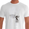 Camiseta de Muay Thai Lutador Ringue - Branca