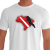 Camiseta de Mergulho Mapa