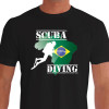 Camiseta de Mergulho Brasil Dive - Algodão