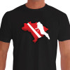 Camiseta de Mergulho Mapa - Algodão