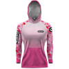 Combo Camisa com capuz hardy protection Fly Rosa + Máscara - PESCA ESPORTIVA DRYUV50 