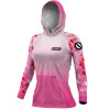 Combo Camisa com capuz hardy protection Fly Rosa + Máscara - PESCA ESPORTIVA DRYUV50 