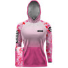 Combo Camisa com capuz hardy protection Fly Rosa + Máscara - PESCA ESPORTIVA DRYUV50 