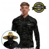 Combo VIP - Pro Elite Army Black Pesca Esportiva - Camisa + Máscara + Chapéu DRYUV50+ 