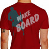 Camiseta NO FEAR WAKE BOARD  - vermelha
