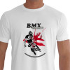 Camiseta - BMX Racing - Piloto Salto Bicicross Querer Vencer Significa já ter Percorrido Metade do Caminho - branca
