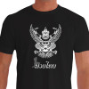 Camiseta de Muay Thai Proteção Garuda - Preta
