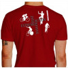 Camiseta - Ciclismo - Ciclistas Correndo Saudando e Comemorando Marca de Pneu Bike Fast Extreme Action Danger Costas Vermelha