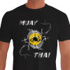 Camiseta de Muay Thai Ritual Wai Kru - Preta