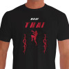Camiseta de Muay Thai Tribal - Preta