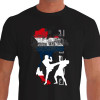 Camiseta de Muay Thai Tailandia Knockout  - Preta