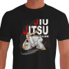 Camiseta de Jiu Jitsu Triangulo Encaixado - Preta